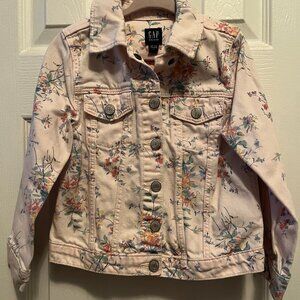 Gap Floral Pink Denim Jacket